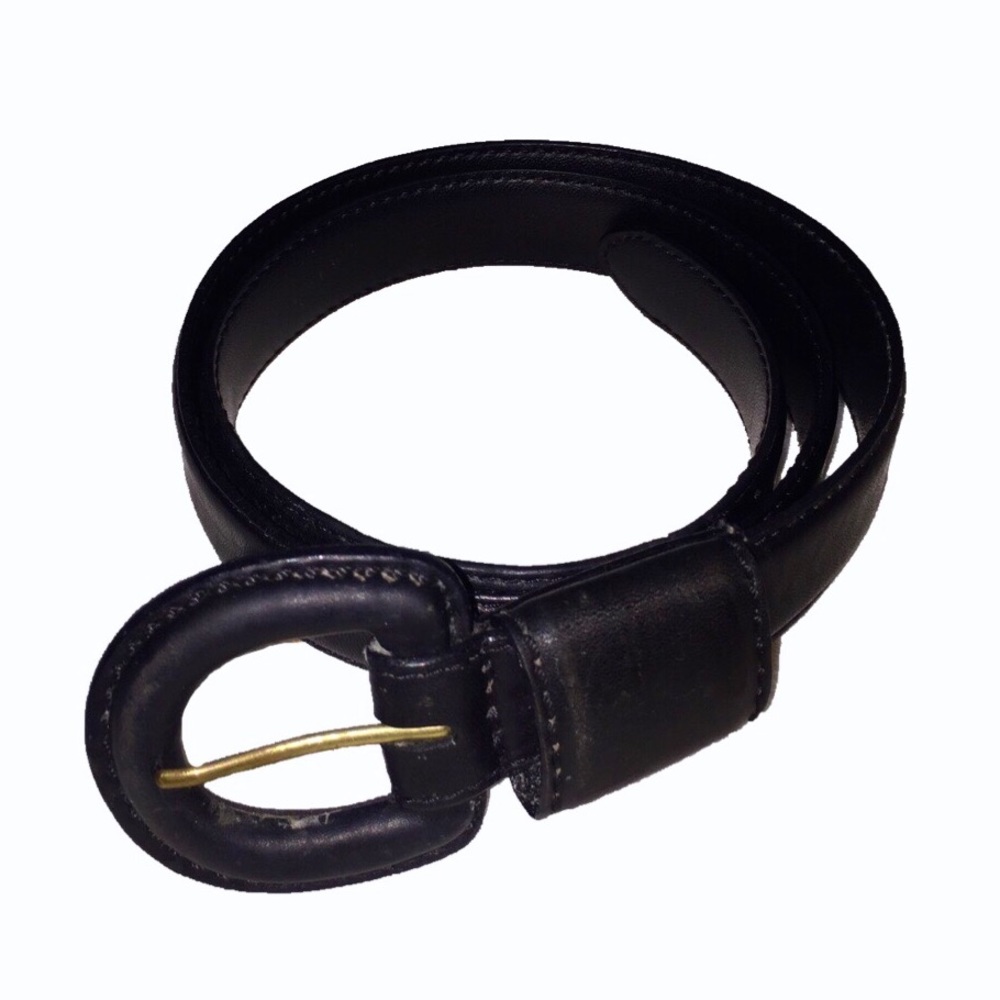 Amiee Lynn vintage Genuine Black leather belt